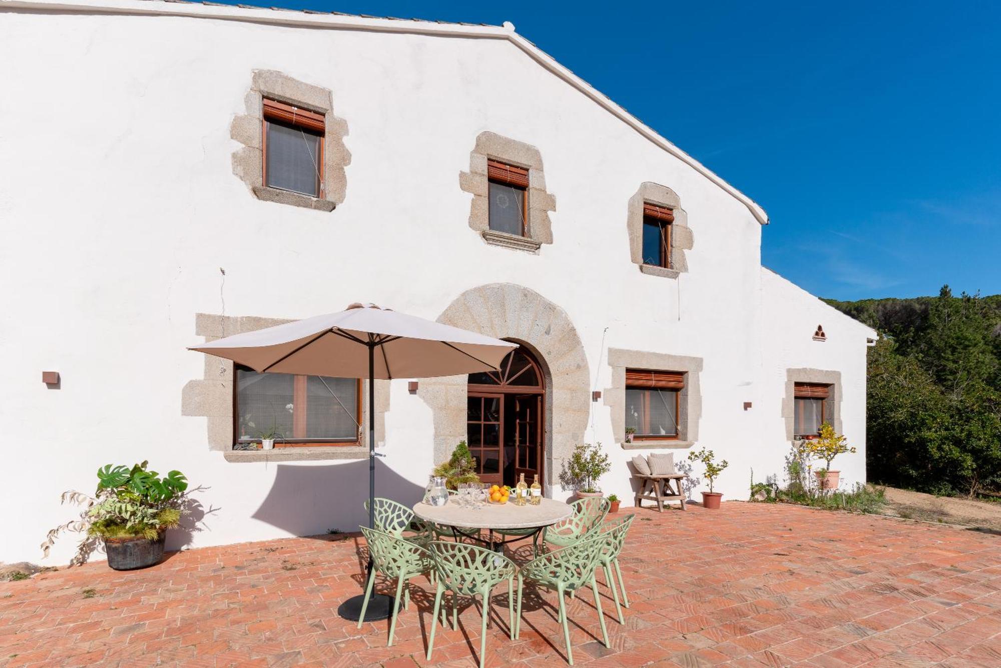 La Terraza - Grosszuegiges Appartment In Katalanischer Masia Sant Iscle De Vallalta Dış mekan fotoğraf